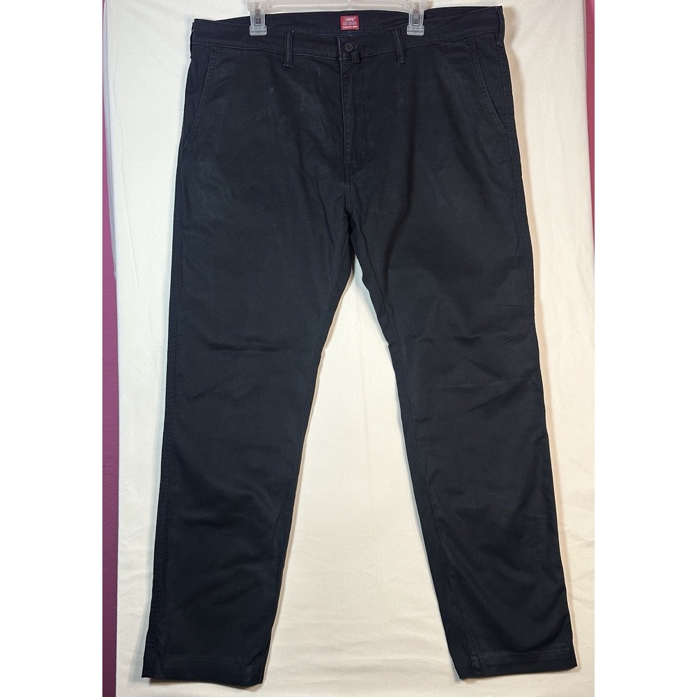 Levi's XX Chino Standard Taper Pants Black Cotton 38x34 Workwear Uniform Trouser